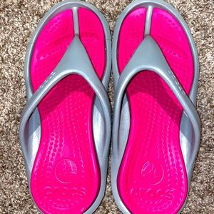 Croc flip flops